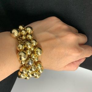Faux gold ball bracelet